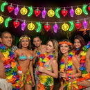 Couah [ 8 Modes & Timer ] 30 LED 16 Ft Summer Tropical String Lights Strawberry Grape Watermelon Lemon Banana Fairy Lights Battery Operated for Tropical Party Pool Beach Summer Decorations by CozyNest Decor