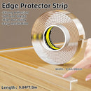 Clear Edge Protector, 0.8in x 9.84FT, Safe Corner Protector, Anti-Sharp Edge Protector, for Furniture, Drawers, Tables, Cabinets by TinyTreasures Baby Boutique
