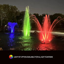 HALF OFF PONDS Floating Fountain – 1.5 HP Pond Aerator with 200' Cord – 12,500 GPH Water Pump – 11 Spray Patterns - Energy-Efficient – for Large Ponds, Lakes & Water Gardens by GreenHaven Gardens