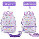 Accmor Toddler Backpack Leash, Cute Unicorn Baby Backpacks with Anti Lost Wrist Link, Mini Kids Backpack Leash Walking Harness for Outdoor Travel, Adorable Backpack Tether for Boys Girls 1-3 (Purple) by TinyTreasures Baby Boutique