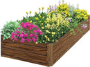 SnugNiture Galvanized Raised Garden Bed 8x4x1FT Outdoor Large Metal Planter Box Steel Kit for Planting Vegetables, Flowers by GreenHaven Gardens
