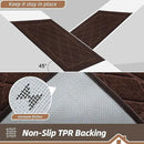 BEQHAUSE Dirt Trapper Door Mat 24" x 36", Doormat Non-Slip Entryway Rugs Washable, Dog Door Mat Stain Resistant and Absorbent Welcome Floor Mat for Front Back Door, Muddy Wet Shoes & Paws, Brown by CozyNest Decor