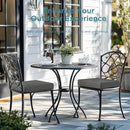 Codi Outdoor Seat Cushions for Patio Furniture 22x22 Inch, Waterproof Chair Cushion with Handles & Adjustable Straps, Fade Resistant - Set of 2, Grey by GreenHaven Gardens