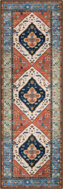 Lahome Boho Hallway Runner Rug - 2x6 Kitchen Runner Rugs Non Skid Washable Non-Slip Laundry Room Rug Throw Low-Plie Bathroom Oriental Distressed Carpet for Entrance Bedroom Living Room by TinyTreasures Baby Boutique