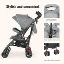 Dream On Me Volgo Twin Umbrella Stroller in Mint, Lightweight Double Stroller for Infant & Toddler, Compact Easy Fold, Large Storage Basket, Large and Adjustable Canopy by TinyTreasures Baby Boutique