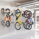 TORACK Wall Mounted Bike Storage Rack, Vertical Bikes Storage for Garage 5 Bikes Hangers for Wall, Modular Bicycle Storage Rack(3 Rails, 8 Hooks) by GreenHaven Gardens