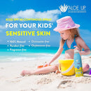 Aloe Up Kids Continuous Sport Sunscreen Spray SPF 50 - Broad Spectrum Sheer Face and Body Sunscreen Protector for Sensitive Skin - With Aloe Vera Gel - Dries Fast - Reef Safe - Fragrance-Free - 5.5 Oz by TinyTreasures Baby Boutique