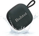 Bobtot Portable Wireless Bluetooth Speaker - IPX7 Waterproof Show Speakers with 16H Playing Time, Loud Stereo Sound, Built-in Mic, TWS, Small Size with Carry Lanyard, DarkBlue by TinyTreasures Baby Boutique