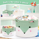 Large Baby Basket Toy Storage 3 Pack, (20"x13.8") Woven Baby Laundry Basket, Stuffed Animal Storage. by TinyTreasures Baby Boutique