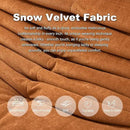 Bean Bag Chair for Adults, Bean Bag Sofa - Adult Size with Soft Waterproof Fabric for Living Room, Apartments, Reading Corner, Gaming, and Movie Venue (DarkOrange) by CozyNest Decor