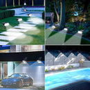 Solar Spot Light Outdoor, 49 LED Lights for Outside, 2 Modes Solar Powered Spotlights, Waterproof Pathway Light for Garden Yard Walkway Driveway Landscape Decorations (4 Pack-Cool White) by GreenHaven Gardens