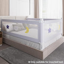 omzer Bed Rail for Toddlers - Toddler Bed Rails with Double Child Lock - Bed Rail for Baby Kids with Pattern - Height Adjustment Guard Rails for Twin Size Bed - 3 Pack, 39x75x75” by TinyTreasures Baby Boutique
