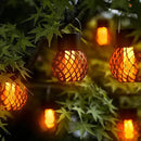 GIGALUMI 12 Pack Solar Lanterns for Outside,Solar Hanging Lights Outdoor Waterproof with Flickering Flame,Solar Powered Outdoor Lights Garden Decor for Yard,Patio,Tree,Camping,Festival Decoration by GreenHaven Gardens