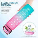 Enerbone Water Bottle, Leakproof BPA & Toxic Free, Motivational Water Bottle with Times to Drink and Straw, Fitness Sports Water Bottle with Strap for Office, Gym, Outdoor Sports by CozyNest Decor