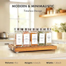 Glass Spice Jars with Label and Stainless Steel Lids (24 x 4oz) Spice Containers with 240 Labels, Shaker Inserts, Steel Funnel, Empty Square Empty Square Seasoning Organizer (White) by CozyNest Decor
