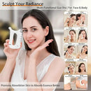 6-in-1 Ceramic Gua Sha Tool for Face & Body - Manual Facial Massage for Lymphatic Drainage, Jaw Lifting, Puffiness Care, Neck Massage for Stress Relief at Home, Self Care Gift for Mum Wife White by CozyNest Decor