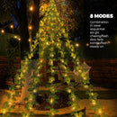 13.5FT*5 Branches Fake Vines with Fairy Lights, Solar Powered Ivy String Lights, 8 Modes Fake Plant Light, Waterproof Triangular Leaf Light for Eaves, Tree, Patio, Garden, Yard, Wedding Decoration by GreenHaven Gardens