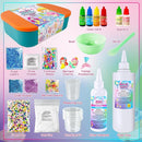 YOPINSAND DIY Slime Kit for Girls, Slime Making Kit for Kids, Glimmer Crunchy, Butter, Foam, Cloud Slime with Mermaid Add-ins, Foam Balls, Charms, Glitters, Party Favors Gift Toys for Kids 6-12 by TinyTreasures Baby Boutique