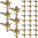 Ferraycle 16 Pieces 1/2 Inch Brass Impact Sprinkler Head with Nozzles Heavy Duty Adjustable 0-360 Degrees Impulse Sprinkler Head Lawn Watering for Yard Irrigation by GreenHaven Gardens