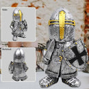 nezababy Knight Gnomes Guard Garden Statue Decoration Medieval Wee Crusader Battle Swordsman Fighting Outdoor Figurines Lawn Decor Resin (C) by GreenHaven Gardens