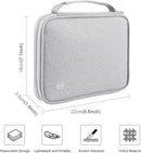 RFID Passport Wallet for Women/Men,Tote Passport Holder for Travel Family,Portable Travel Premium Wallets,Waterproof Passport Holders Bag,Travel Document Organizer Credit Cards Case(Grey-Large) by TinyTreasures Baby Boutique