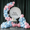 JOYIN 150 Pcs Pastel Blue Balloons, Different Sizes 18 12 10 5 Inch Pastel Blue Latex Balloon Arch Kit with Instruction for Birthday Party Graduation Wedding Holiday Decoration by TinyTreasures Baby Boutique