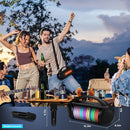 Karaoke Machine Portable Bluetooth Speaker with 2 Wireless Microphones Rechargeable Karaoke Machine for Kid and Adult Party PA Speaker Multiple LED Light Mode Support TWS/Radio/AUX/REC by TinyTreasures Baby Boutique