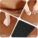 Misolant Bean Bag Chairs，Big Corduroy Fabric Sofa Bean Bag Chair for Adults and Teens with High-Resilience Sponge, Non-Slip Base Floor Lounge Sofa for Home, Living Room, Bedroom, Gaming Brown by CozyNest Decor