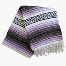 Del Mex Classic Mexican Blanket, Large Authentic Woven Falsa Throw (70"x50"), Artisan Southwest Décor for Beach, Yoga, Outdoors (Lavender) by CozyNest Decor