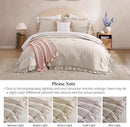 Queen Comforter Set - 7 Pieces Ruffle Beige Bedding Sets, Shabby Chic Farmhouse Bed in a Bag Queen with Ruffle Comforter, Floral Sheets, Pillowcases & Shams