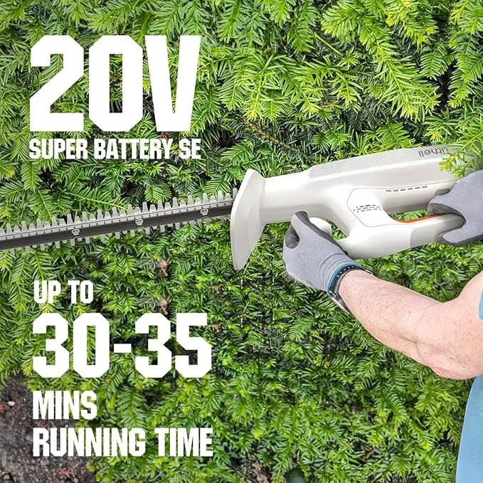 Litheli 20V Cordless Hedge Trimmer 16" (5/8" Cut), Handheld Shrub/Bush Trimmer, Lightweight for Thick Branches & Yard Work,Work with Litheli 20V System (2.5Ah Battery Incl.), photo 5 of 5