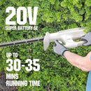 Litheli 20V Cordless Hedge Trimmer 16" (5/8" Cut), Handheld Shrub/Bush Trimmer, Lightweight for Thick Branches & Yard Work,Work with Litheli 20V System (2.5Ah Battery Incl.) by GreenHaven Gardens