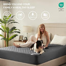 2 Pack Waterproof Mattress Protector, Twin Size Mattress Pad Noiseless with Deep Pocket Fitted for 6"-15", Breathable Dirt-Proof Single Bed Mattress Cover for Bedroom, Dorm Room (Gray) by TinyTreasures Baby Boutique