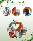 iStatue Solar-Powered 8.3'' Spring Summer Kissing Gnomes Decorations for Home & Garden - Decorative Outdoor Lawn Ornaments and Statues Clearance (Loved Gnomes) by GreenHaven Gardens