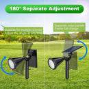 Solar Spot Lights Outdoor Waterproof 180° Adjustable Solar Powered Landscape Lights for Yard 4 Lighting Modes Solar Spotlights for Pathway Garden Outside Wall Pool Porch (2 Pack, Warm White) by GreenHaven Gardens