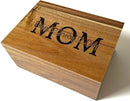 Mom Gifts with Kids Names - Personalized Mothers Day Gift from Son and Daughter, Unique Wooden Memory Box, Cute Birthday Gift Idea, Xmas Present, Custom Keepsake Box Large, 11x8x4,75 in by TinyTreasures Baby Boutique