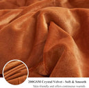 XeGe Luxury Faux Fur Throw, Burnt Orange Soft 50x60 Fluffy Blanket, Shaggy Plush Decorative Couch Throw, Cute Furry Fuzzy Blanket for Sofa Bed, Burnt Orange by CozyNest Decor