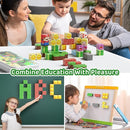 Magnetic Building Blocks Travel Toys for Kids Ages 4-8, Toddler Magnetic Cubes STEM Learning Set with Iron Storage Box – Portable Construction Toys for Boys Girls 3-5 by TinyTreasures Baby Boutique
