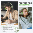 AILIHEN C8 Headphones Wired, On-Ear Headphones with Microphone and Volume Control, Corded 3.5mm Headset for Boys Girl School Smartphones Chromebook Laptop Computer Tablets Airplane Travel (Grey/Green) by TinyTreasures Baby Boutique