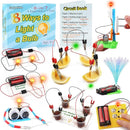 STEM Electric Circuit Kit for Kids Ages 8-12, Electrical Circuits Science Project Light Bulb Experiment, Educational STEAM Kits Electricity Toys Boys Girls Electronic Activities 6 7 8 9 10 12 Year Old by TinyTreasures Baby Boutique