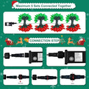 C9 Bulbs Classic Christmas Lights - 50 LED 32ft Strawberry String Light Red&Green - Extendable 8 Modes Funtion with Timer Fairy Lighting for Outdoor, Indoor, Party, Home, Tree Decorations by GreenHaven Gardens