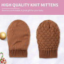 Baby Knit Mittens Toddler Boys Girls Gloves Winter Infant Newborn No Scratch Mitten 0-3 Years by TinyTreasures Baby Boutique