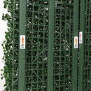 Artificial Boxwood Hedge Divider Wall with Black 201 Stainless Steel Planter Box (60" L X 48" H X 14" D) by GreenHaven Gardens