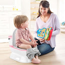 2-in-1 Toddler Potty Training Toilet - Larger Potty Chair & Detachable Training Seat for Boys & Girls Ages 1-3 with Flushing Sound, Wipes Storage, Toilet Paper Holder - Pink by TinyTreasures Baby Boutique
