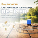 Farm Innovators 1500 Watt Cast Aluminum Submergible Water Tank Heater Deicer with Self Regulating Thermostat for Farm and Home, Silver by GreenHaven Gardens