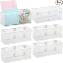 EASEPRES Magnetic Pencil Holder Set of 6 - Wire Mesh Storage Baskets Organizer with Strong Magnets - Perfect for Whiteboard, Refrigerator and Locker Accessories, White by CozyNest Decor