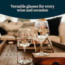 Libbey All-Purpose Wine Party Glasses, 12.75-ounce, Set of 12 by CozyNest Decor