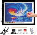A4 LED Light Box for Tracing, elice Artist Drawing Lightbox Light Table Light Pad Light Copy Board, Up to 8000 Lux Super Bright Lightpad for Cricut Weeding Vinyl, Diamond Painting, Sketching (Black) by TinyTreasures Baby Boutique