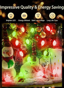 Vintage C9 LED Christmas Lights Outdoor, 50 Feet C9 String Lights with 50 Shatterproof Matte Bulbs, Connectable Waterproof Lights for Holiday Party Roofline Backyard Garden Patio, Red & Green by GreenHaven Gardens