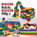 Large Building Blocks for Kids Ages 3-8 – 432 Piece Mega Set – Indoor & Outdoor STEM Toy for Boys & Girls by TinyTreasures Baby Boutique